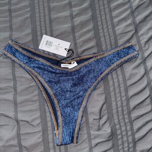 WeWoreWhat Blue Denim-Style bikini bottom